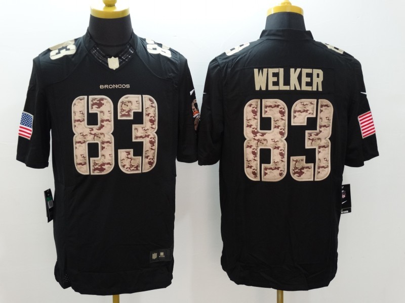 Men's Denver Broncos Wes Welker #83 Black Jersey
